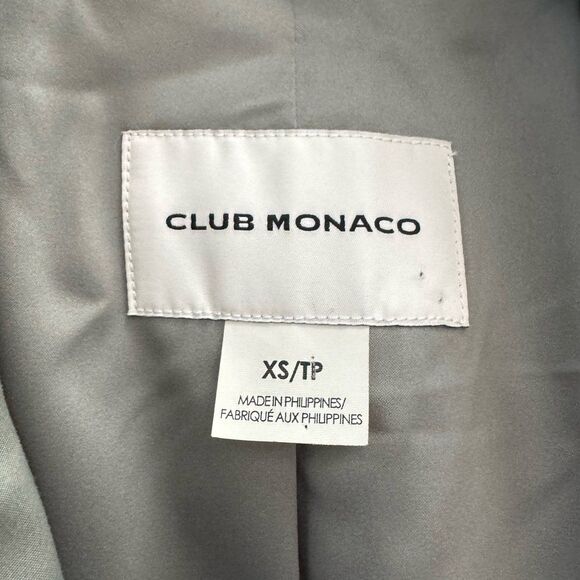 Club Monaco Matie Trench Coat in Sage Green Size XS - Picture 8 of 8